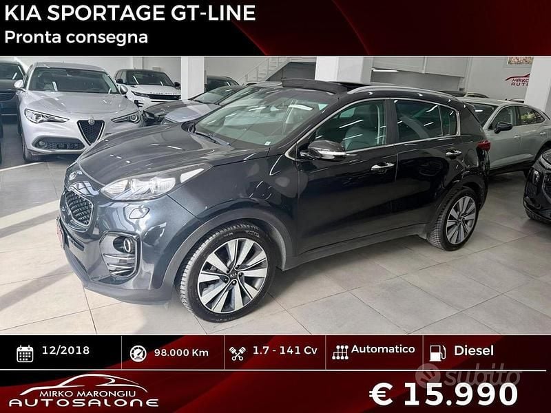 Usata Kia Sportage GT-Line 141 CV (103 kW) 2018 Nero SUV