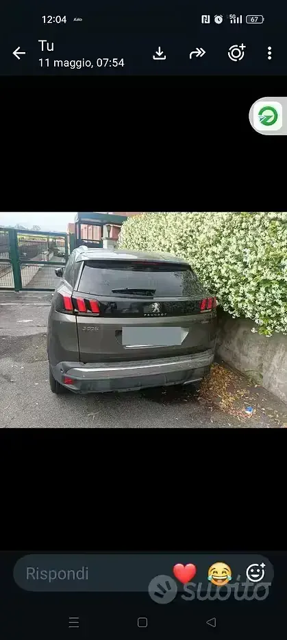 Usata Peugeot 3008 GT-line 120 CV (88 kW) 2017 Grigio SUV