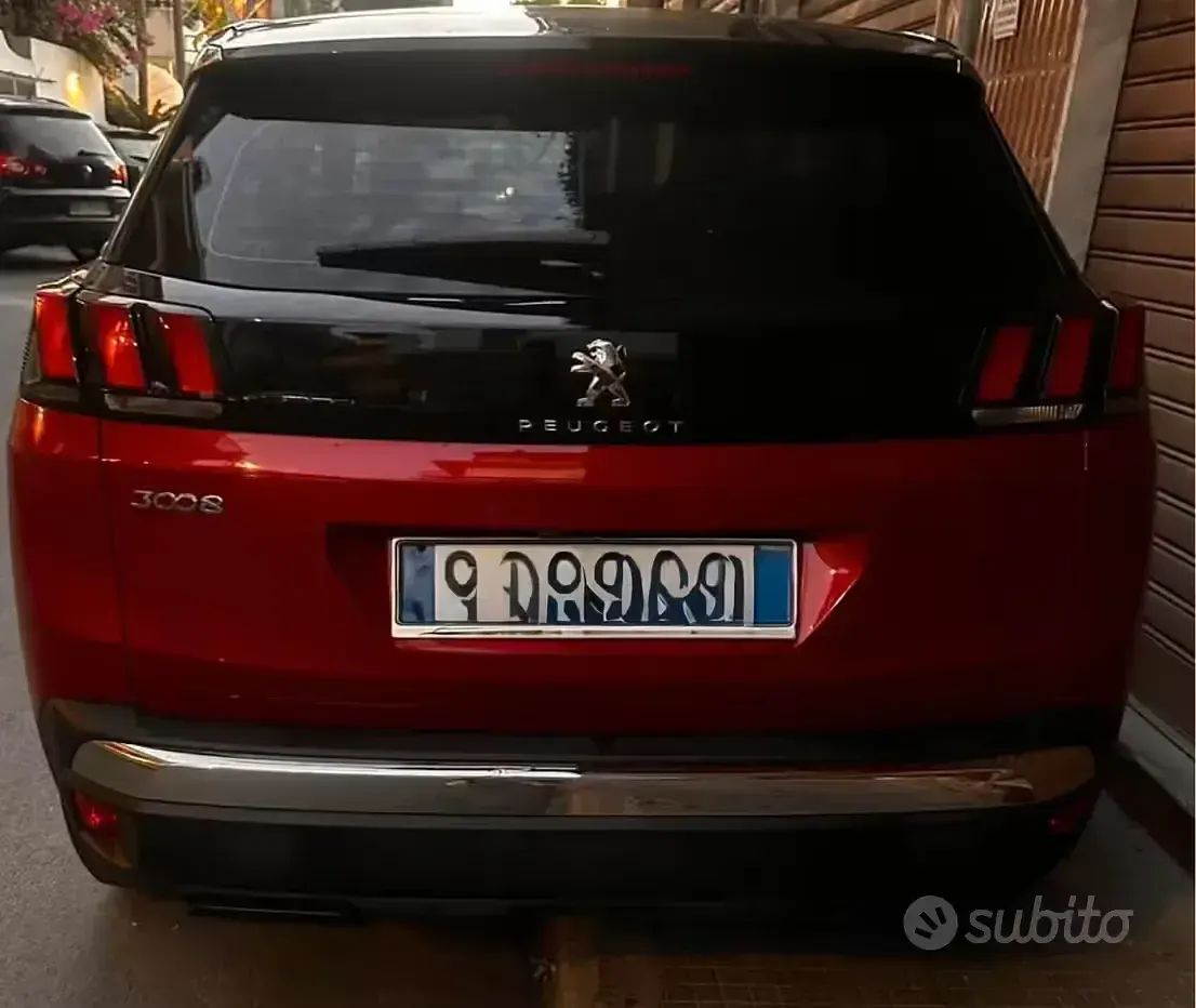 Usata Peugeot 3008 120 CV (88 kW) 2017 Rosso SUV
