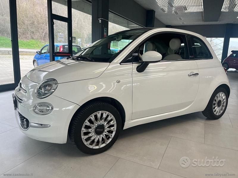 Usata Fiat 500C Lounge 69 CV (50 kW) 2017 Bianco Cabrio