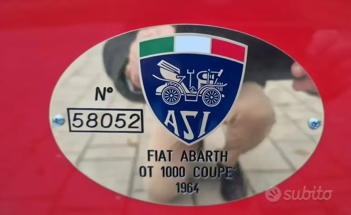 Usata Abarth 1000 70 CV (51 kW) 1960 Rosso Coupé