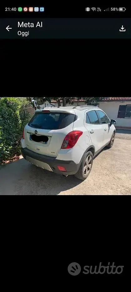 Usata Opel Mokka 131 CV (96 kW) 2015 Bianco SUV