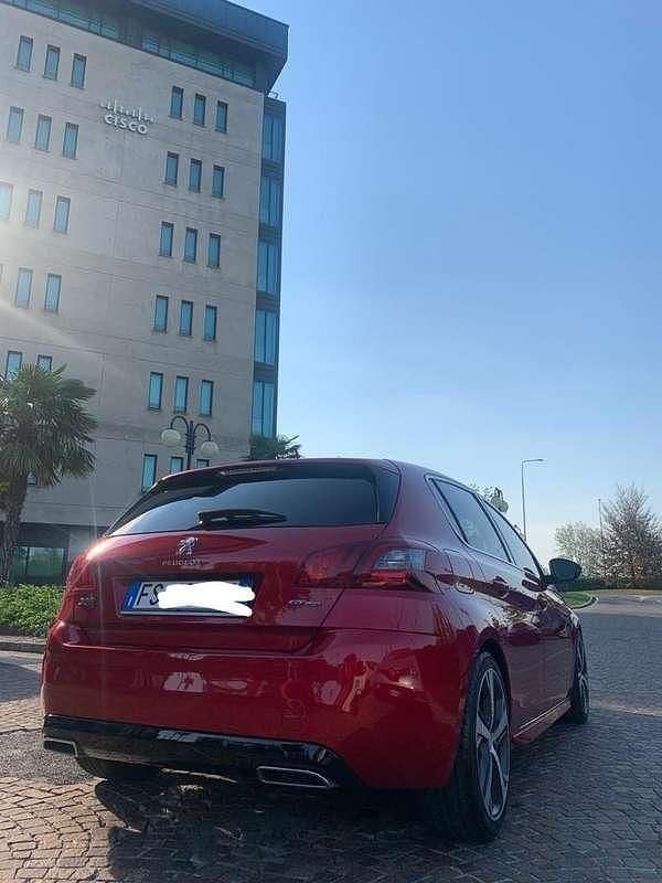 Usata Peugeot 308 GT-line 131 CV (96 kW) 2018 Rosso Berlina