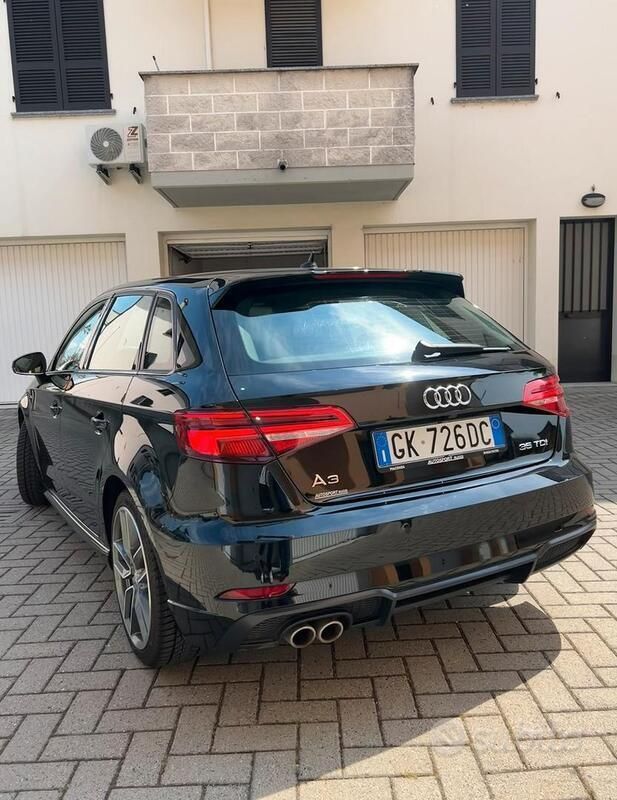 Usata Audi A3 150 CV (110 kW) 2019 Nero Berlina