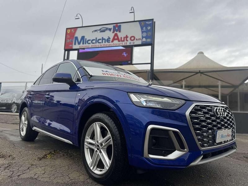 Usata Audi Q5 Sportback S-Line 204 CV (150 kW) 2021 Blu SUV