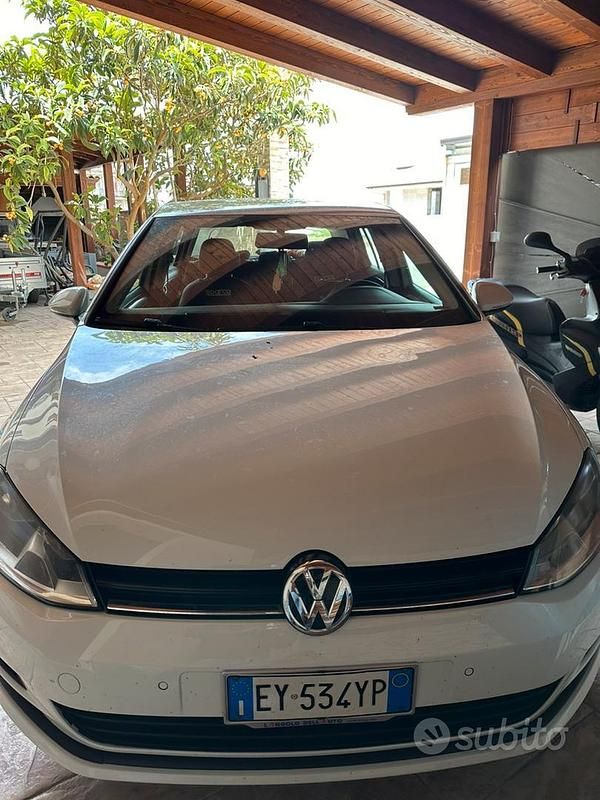 Usata VW Golf VII 90 CV (66 kW) 2014 Bianco Berlina