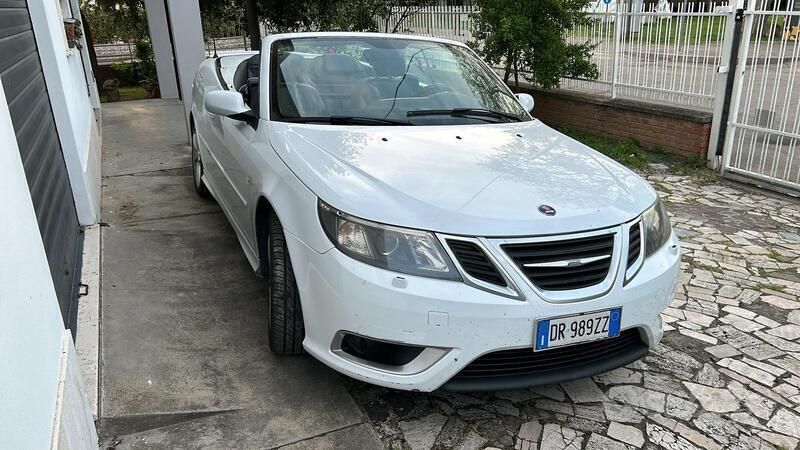 Bianco Usata 2008 Saab 9-3 Cabriolet Cabrio | 7900 € (Molto cara) - Immagine 1/4