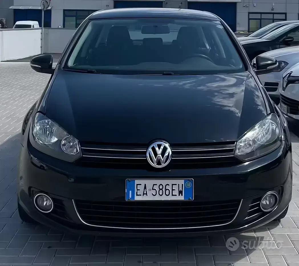 Usata VW Golf VI Highline 105 CV (77 kW) 2010 Nero Utilitaria