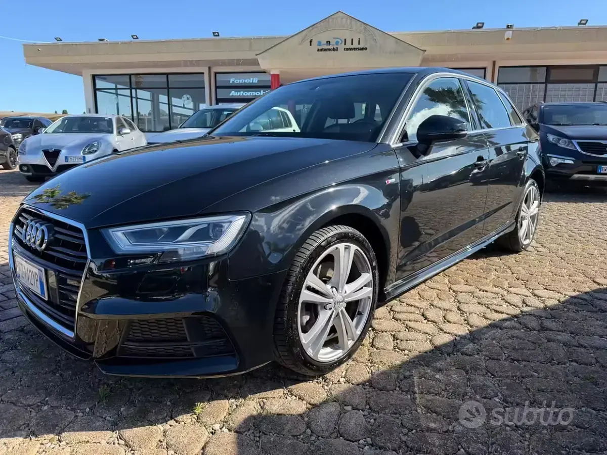 Usata Audi A3 Admired 150 CV (110 kW) 2020 Nero Berlina
