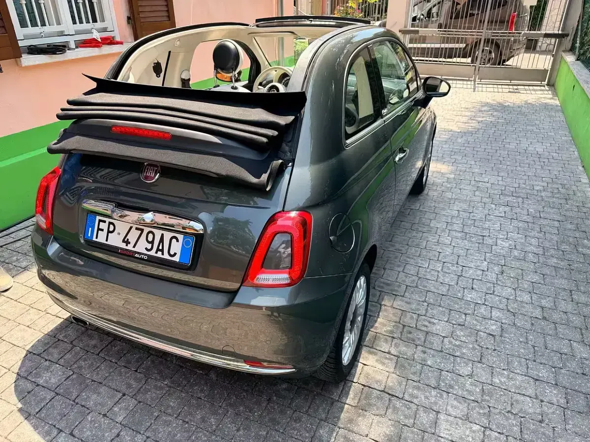 Usata Fiat 500C Lounge 69 CV (50 kW) 2018 Grigio Cabrio
