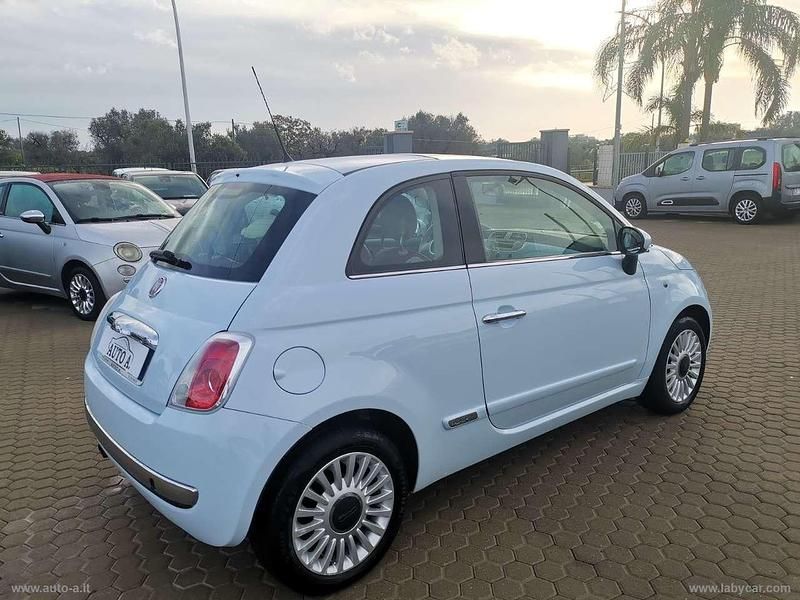 Usata Fiat 500 Lounge 75 CV (55 kW) 2009 Blu/azzurro Cabrio