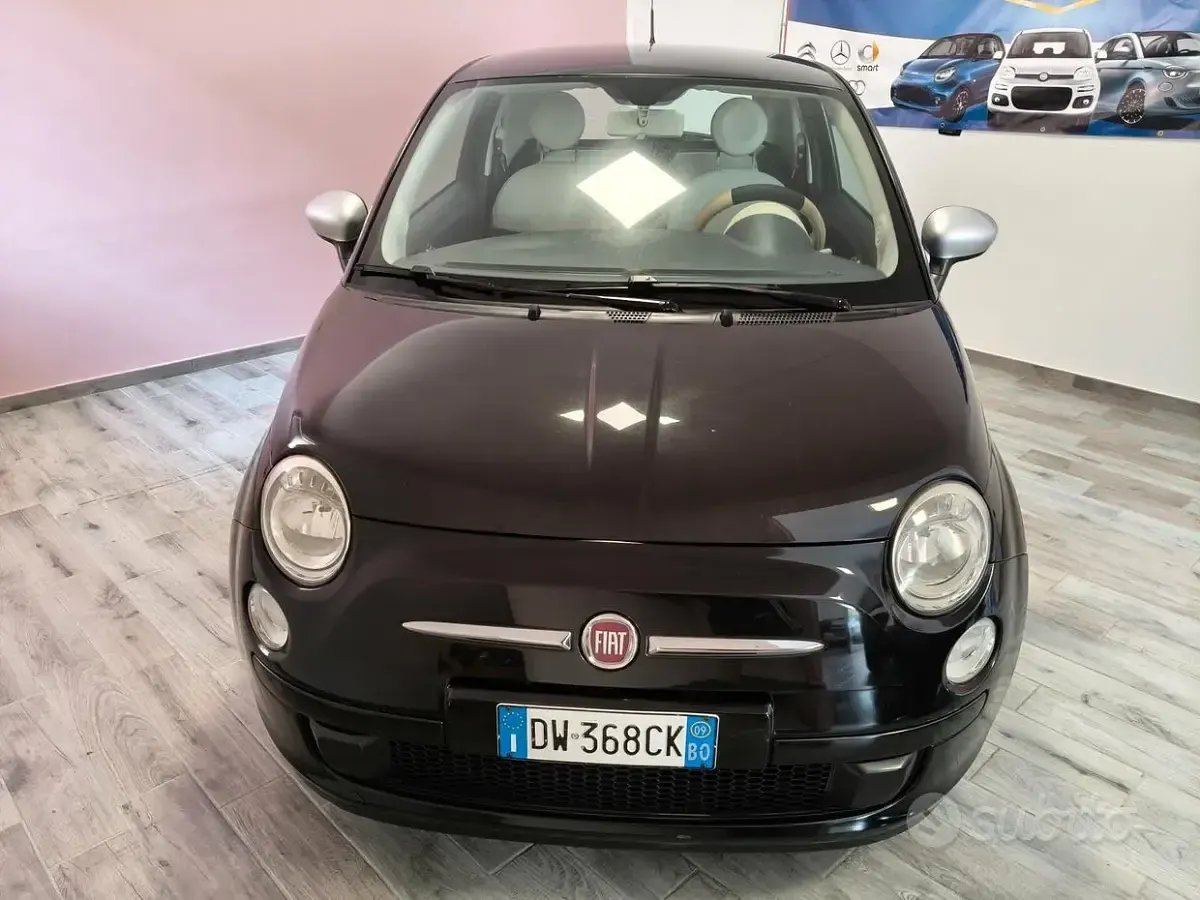 Usata Fiat 500 69 CV (50 kW) 2009 Nero Cabrio