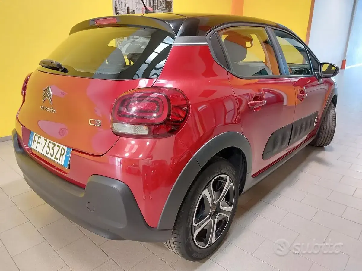 Usata Citroën C3 PureTech 82 CV (60 kW) 2016 Rosso Berlina