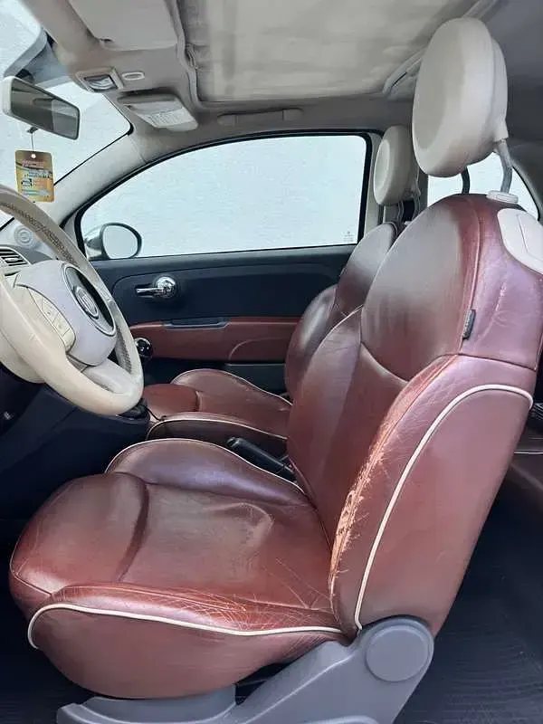 Usata Fiat 500 Lounge 75 CV (55 kW) 2008 Bianco Utilitaria