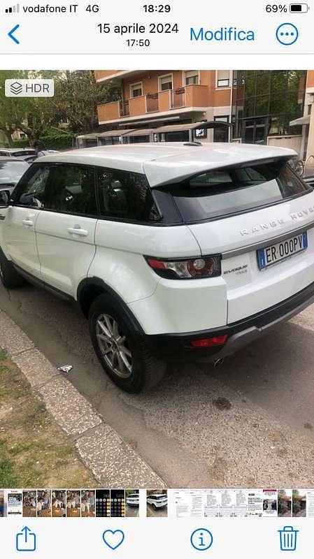 Bianco Usata 2013 Land Rover Range Rover evoque SUV | 18.000 € (Molto cara) - Immagine 1/2