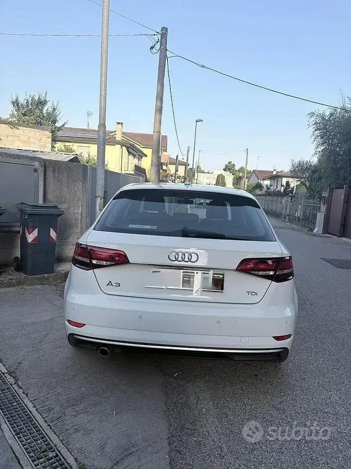 Usata Audi A3 150 CV (110 kW) 2017 Bianco Berlina