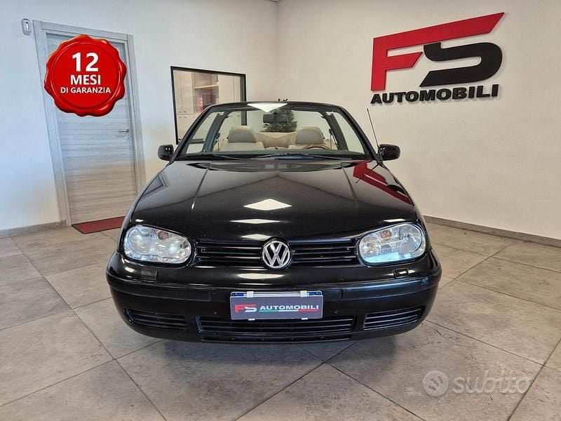 Usata VW Golf Cabriolet Karmann 101 CV (74 kW) 1999 Nero Cabrio