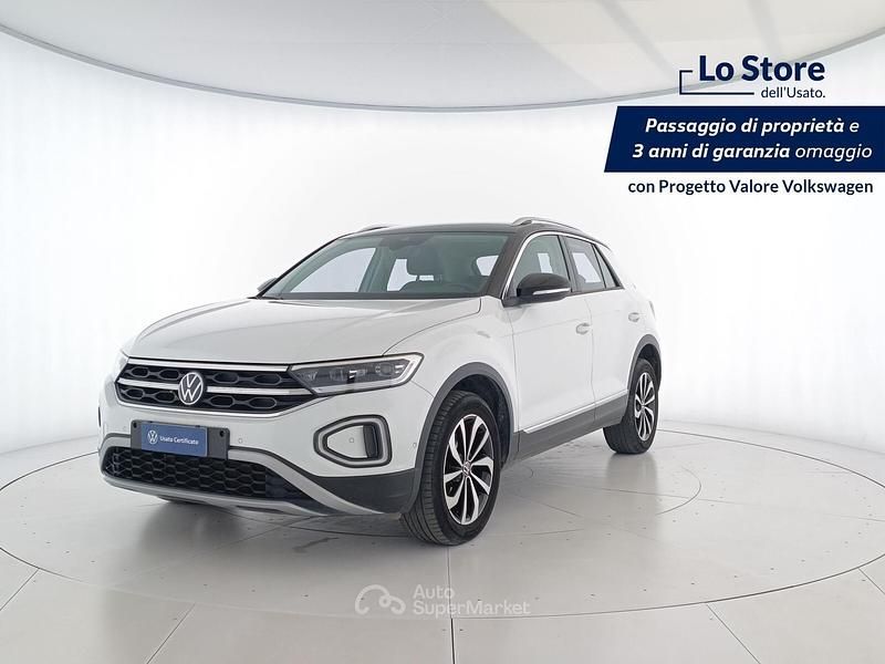 Usata VW T-Roc Style 110 CV (80 kW) 2023 Pure white nero SUV