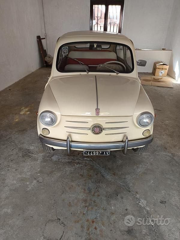 Usata Fiat 600 1960 Bianco Berlina