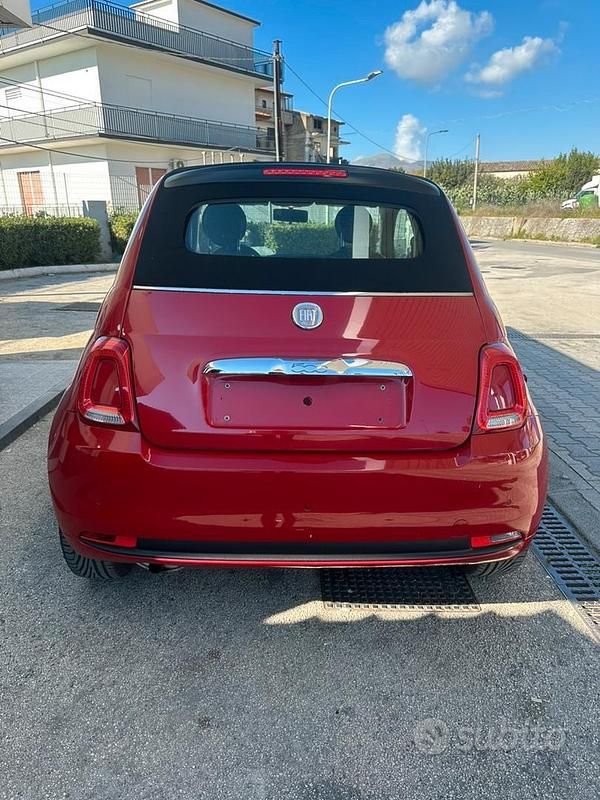 Usata Fiat 500 2011 Rosso Cabrio