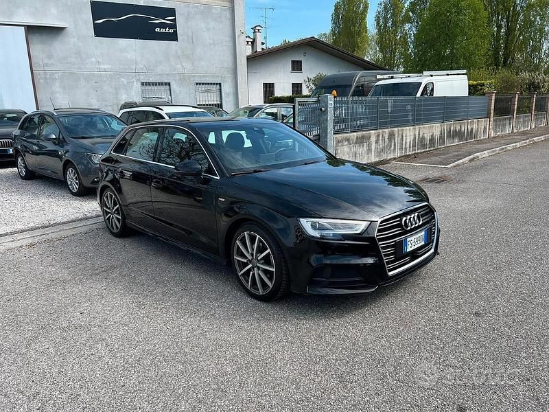 Usata Audi A3 S-Line 150 CV (110 kW) 2018 Nero Berlina