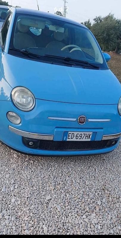 Usata Fiat 500 Pop 86 CV (63 kW) 2010 Blu Utilitaria