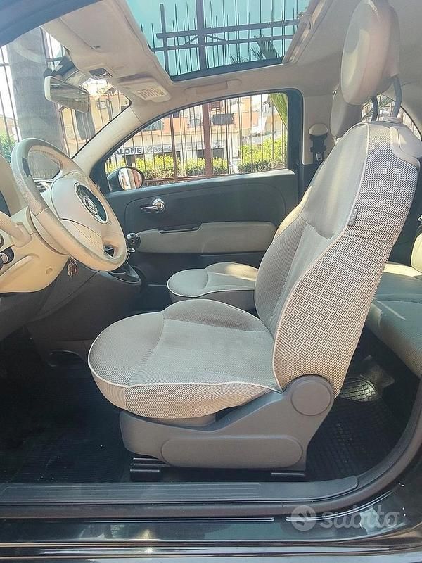 Usata Fiat 500 75 CV (55 kW) 2009 Nero Utilitaria