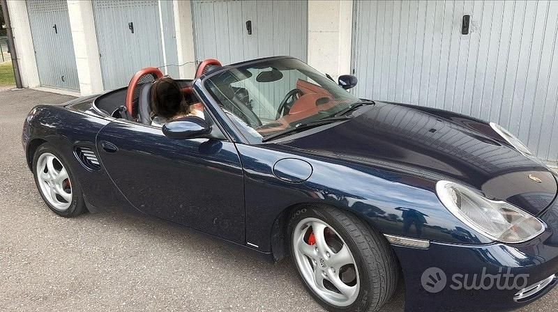 Usata Porsche Boxster 204 CV (150 kW) 1997 Blu Cabrio