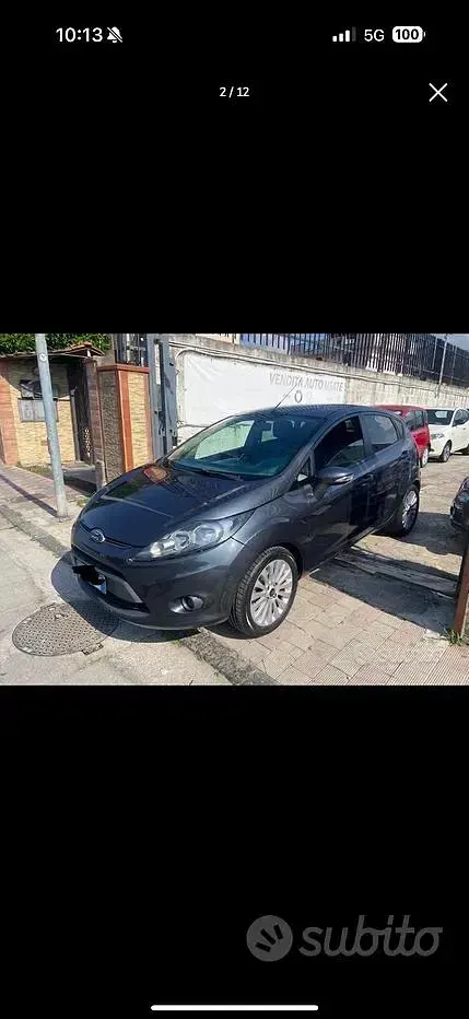 Usata Ford Fiesta 68 CV (50 kW) 2010 Grigio Berlina