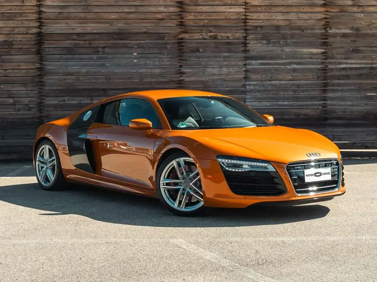 Usata Audi R8 Coupé Ambiente 525 CV (386 kW) 2013 Samoa orange metallic Coupé