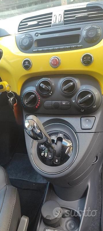 Usata Fiat 500 69 CV (50 kW) 2009 Giallo Cabrio