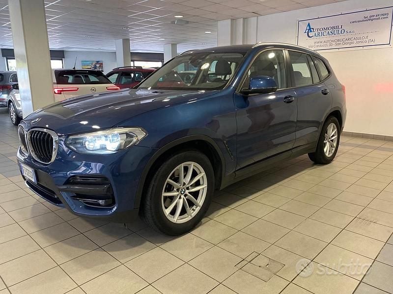 Usata BMW X3 Advantage 150 CV (110 kW) 2019 Blu metallizzato SUV