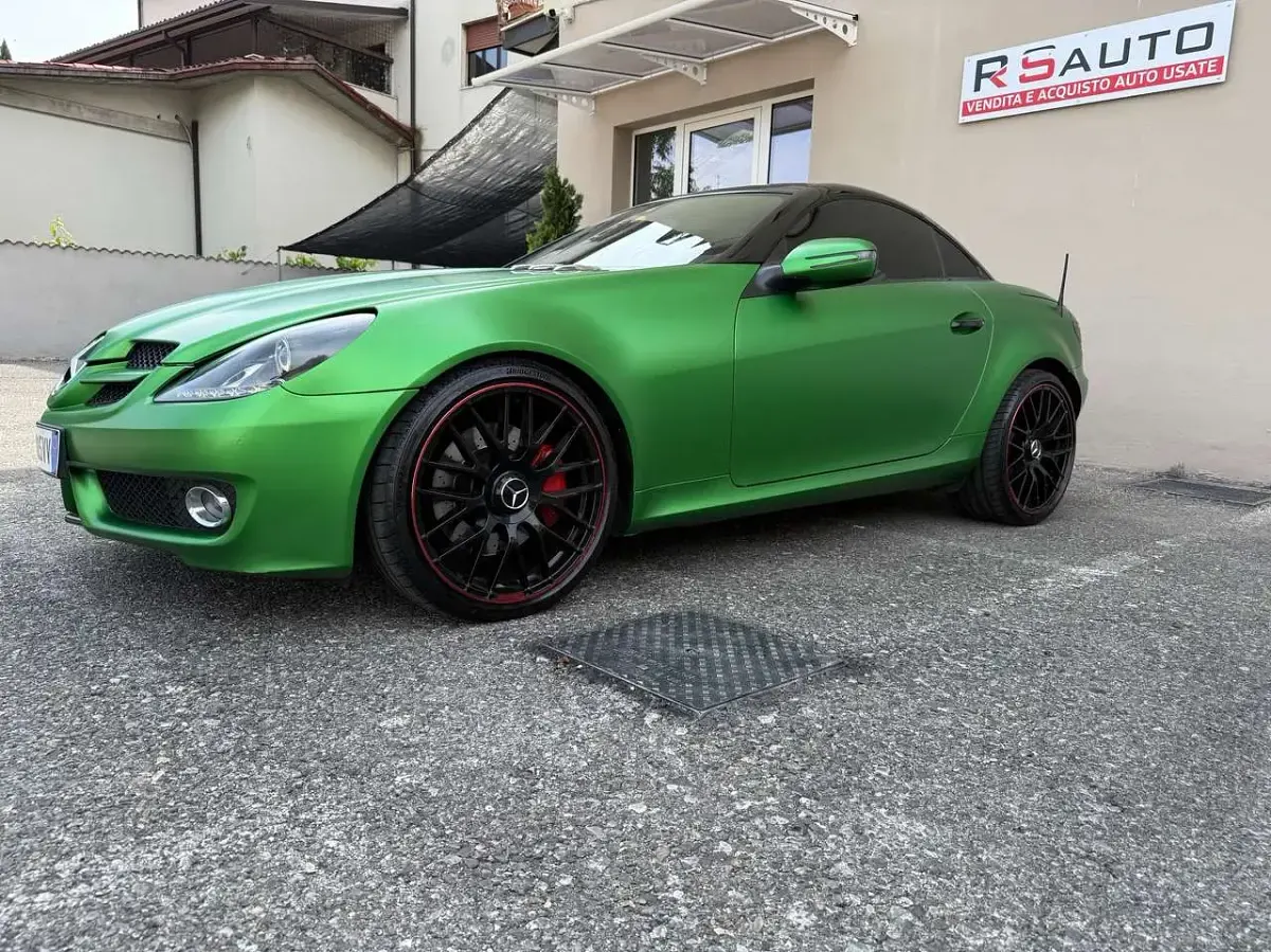 Usata Mercedes SLK200 184 CV (135 kW) 2008 Verde Cabrio