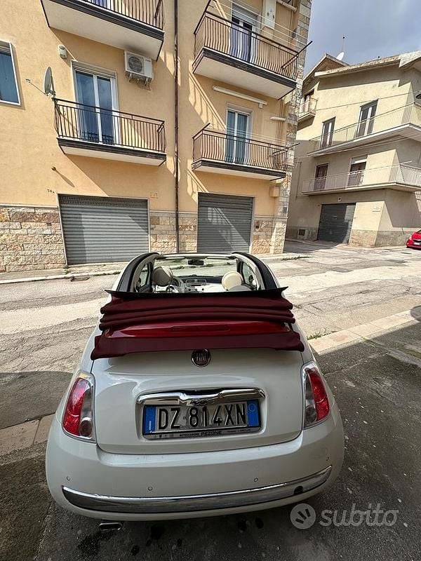 Usata Fiat 500C Pop 69 CV (50 kW) 2010 Bianco Cabrio