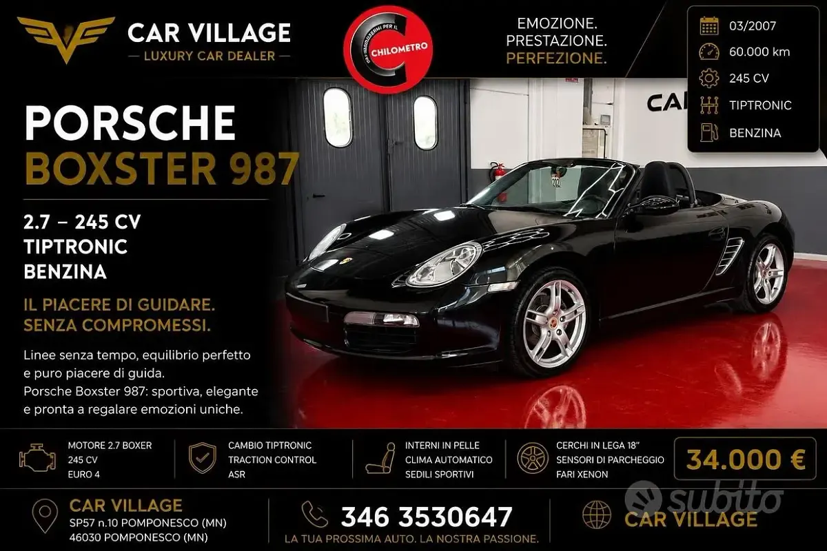 Usata Porsche Boxster 245 CV (180 kW) 2007 Cabrio