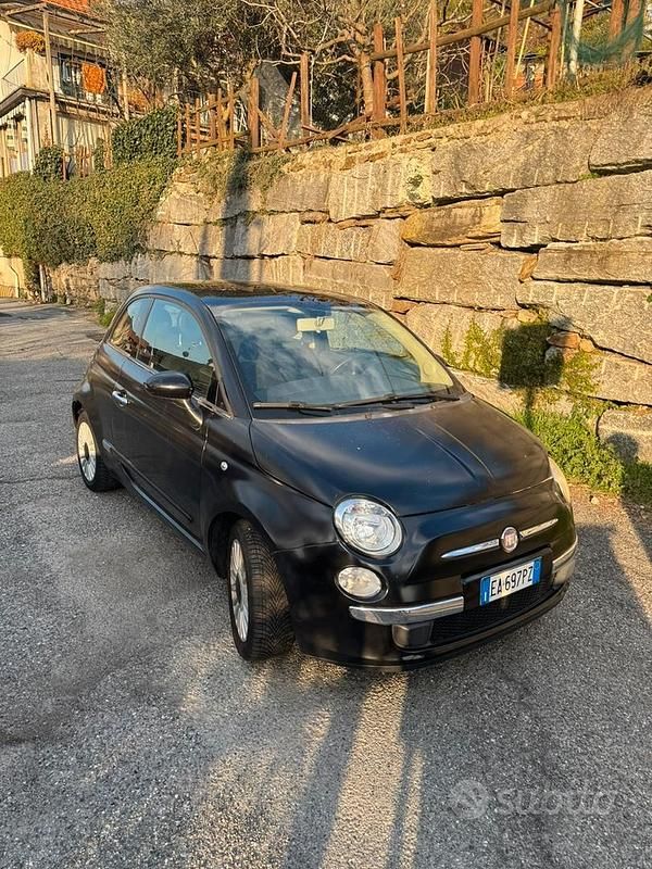 Usata Fiat 500 Lounge 69 CV (50 kW) 2010 Nero Utilitaria