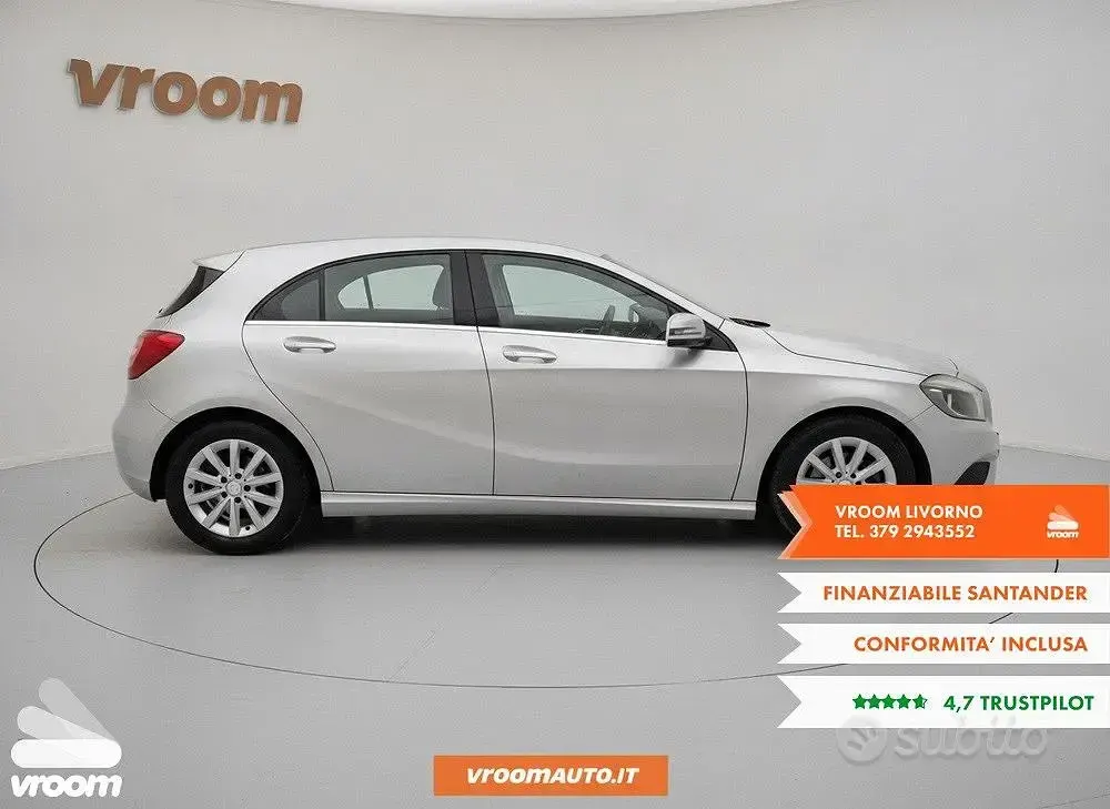 Usata Mercedes A180 Premium 109 CV (80 kW) 2013 Grigio Utilitaria