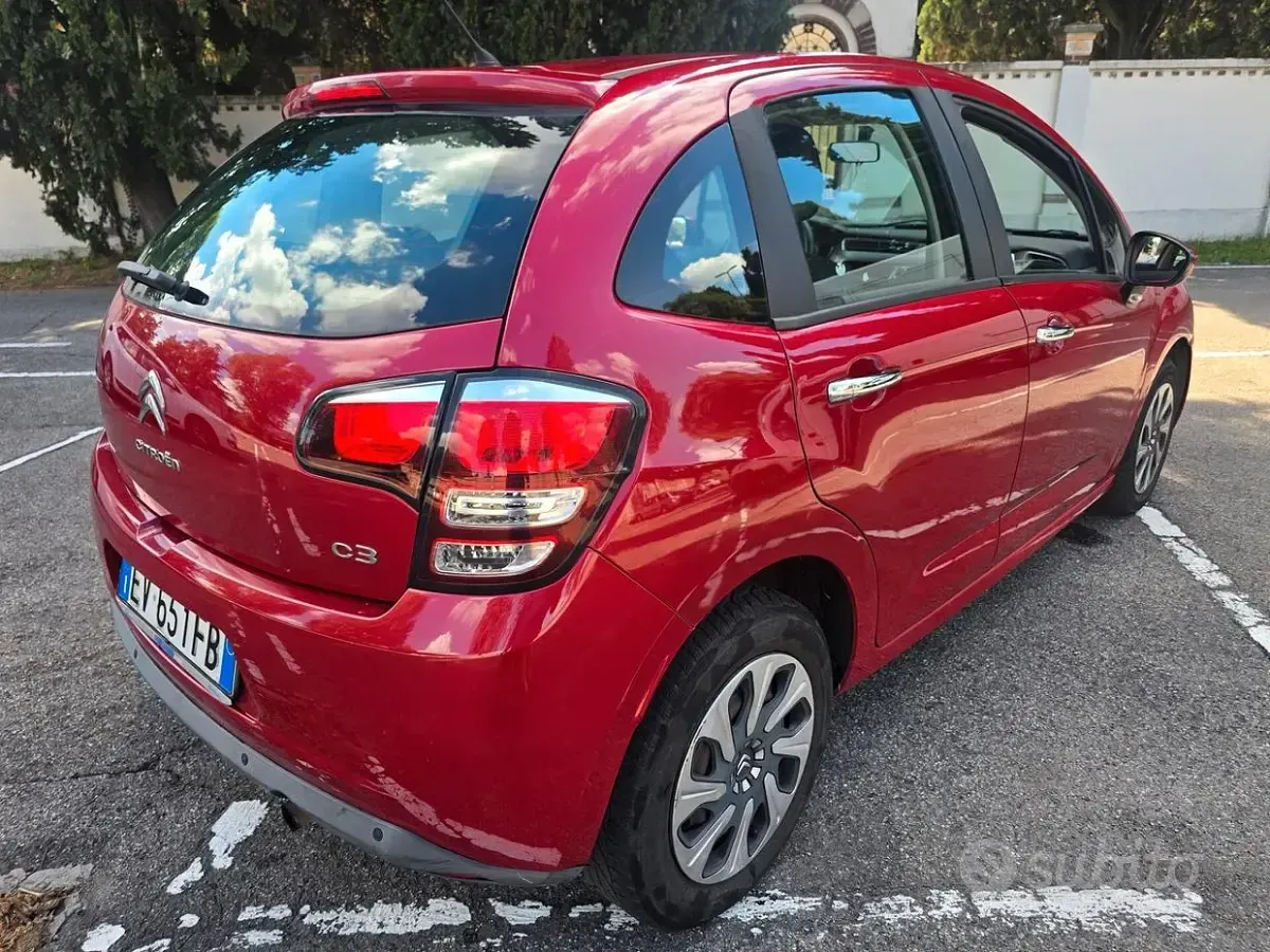 Usata Citroën C3 Exclusive 68 CV (50 kW) 2014 Rosso Berlina