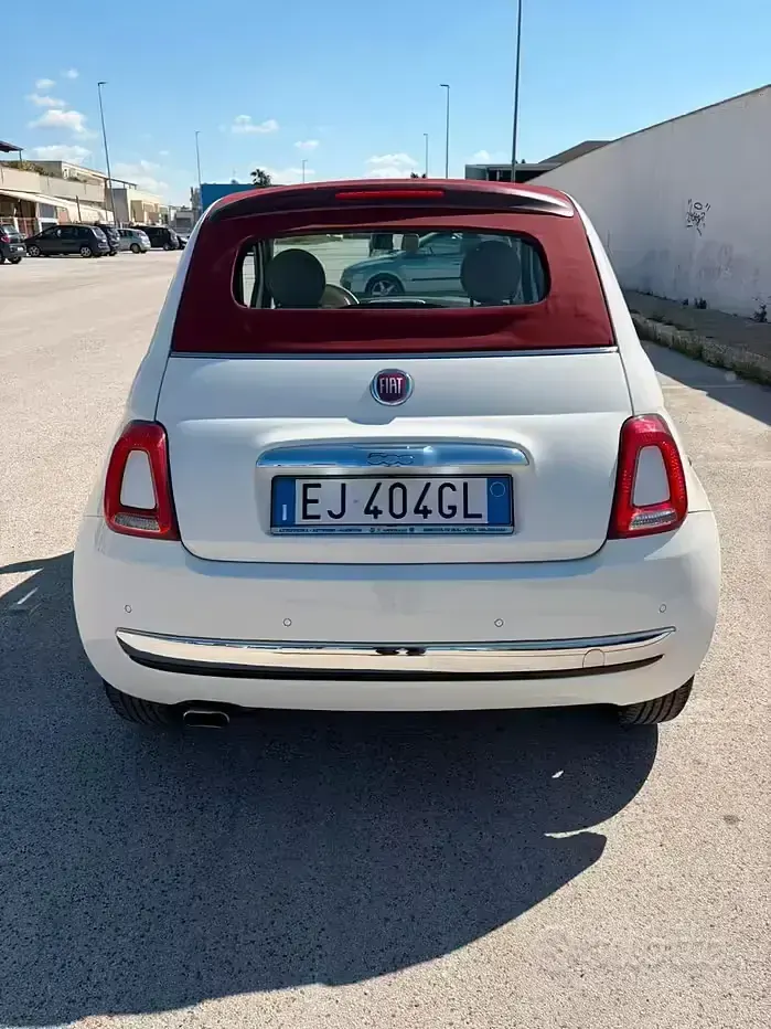 Usata Fiat 500 95 CV (69 kW) 2011 Bianco Cabrio