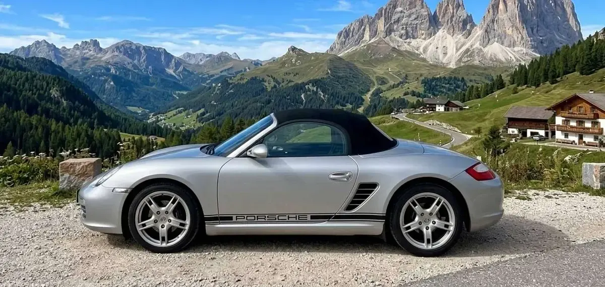 Usata Porsche Boxster 239 CV (175 kW) 2005 Argento Cabrio