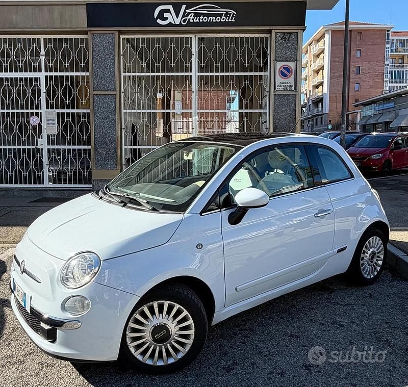 Usata Fiat 500 Lounge 69 CV (50 kW) 2008 Blu Berlina