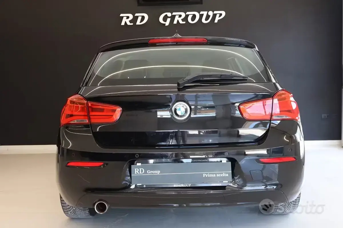 Usata BMW 118 Advantage 136 CV (100 kW) 2018 Nero Berlina