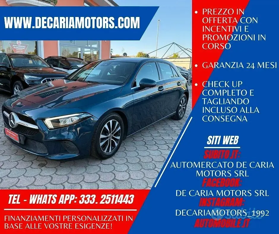 Usata Mercedes 180 Executive 116 CV (85 kW) 2019 Bluazzurro Berlina