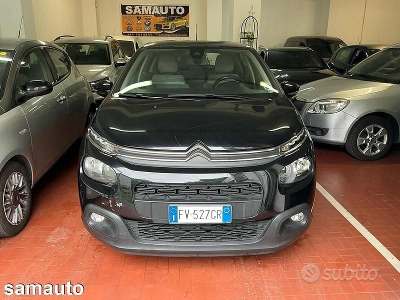 Nero Usata 2019 Citroën C3 PureTech Due volumi | 8900 € (Buon prezzo) - Immagine 1/4