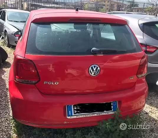 Usata VW Polo 90 CV (66 kW) 2010 Rosso Utilitaria