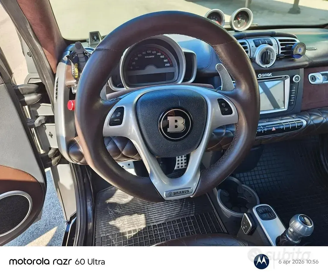 Usata Smart ForTwo Cabrio Brabus 102 CV (75 kW) 2012 Grigio Cabrio