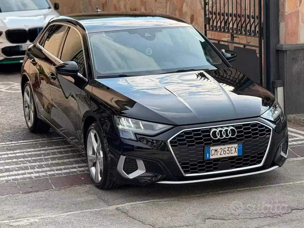 Usata Audi A3 Advanced 150 CV (110 kW) 2022 Nero Berlina