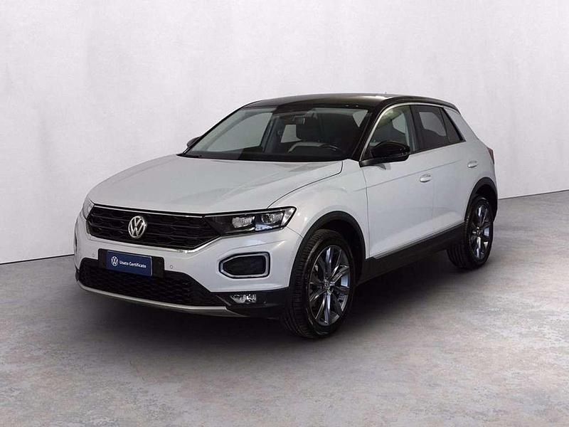 Usata VW T-Roc Advance 150 CV (110 kW) 2019 White silver metallizzato nero SUV