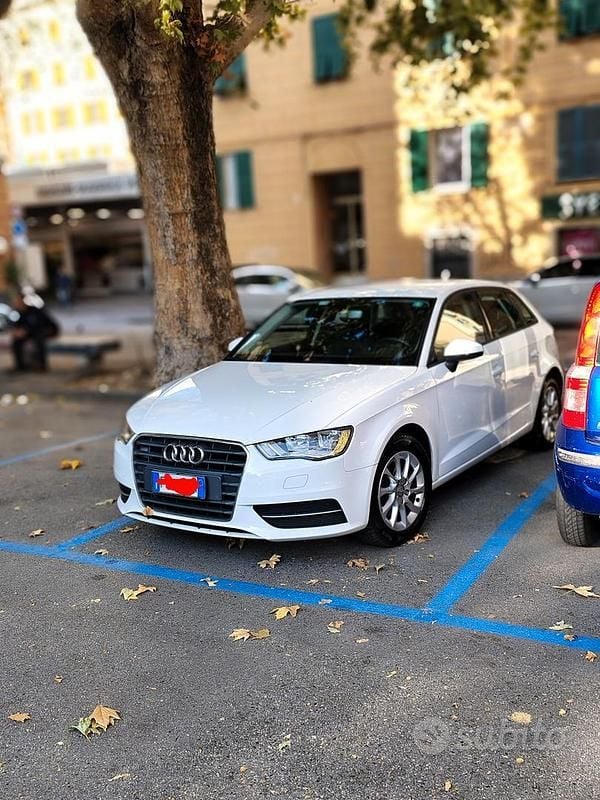 Usata Audi A3 Ambiente 110 CV (80 kW) 2016 Bianco Berlina