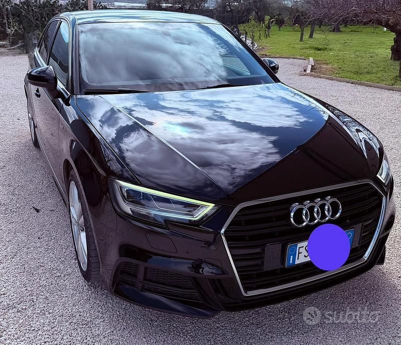 Usata Audi A3 S-Line 150 CV (110 kW) 2019 Nero Berlina